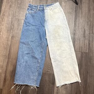 Wild-fable Women's Blue and White Jeans